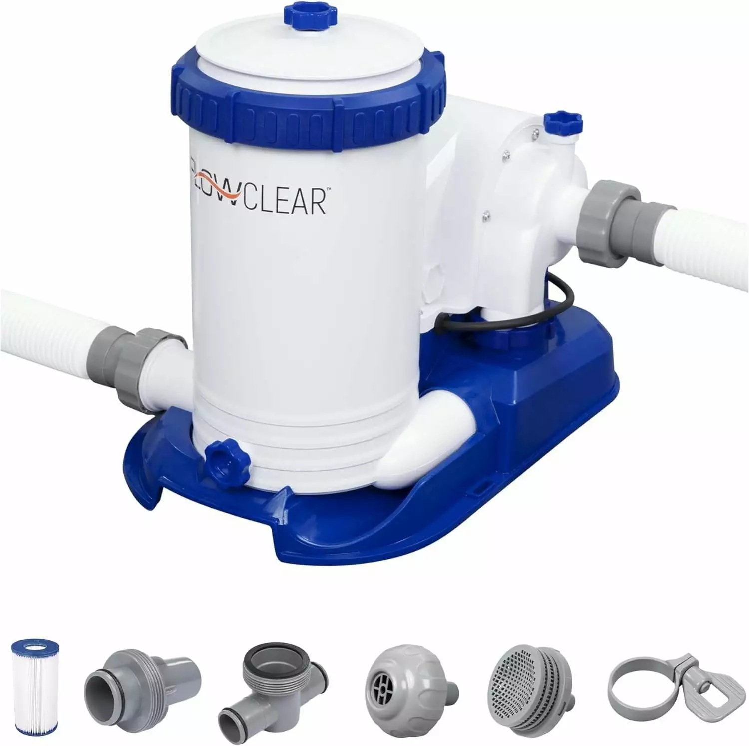 Bestway 58392E Flowclear 2500 GPH Water Filter Pump Above-Ground Pools Timer and Adapters 1500