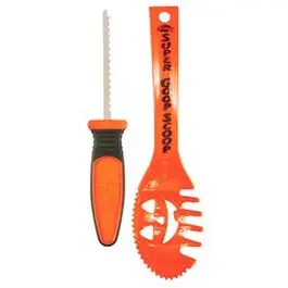 Colossal Pumpkin Carving Tools 2-Piece Set Halloween Crafting Various