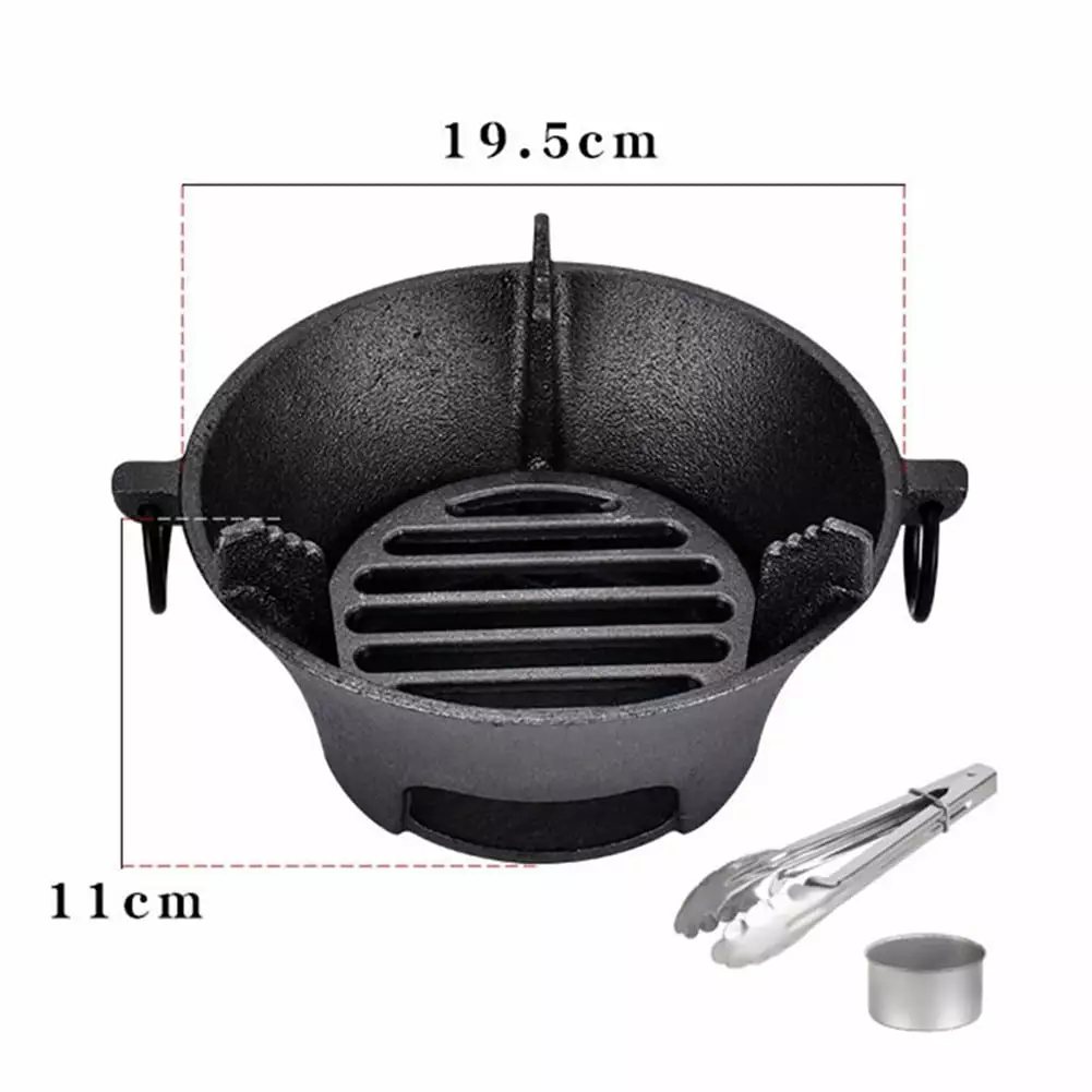Cast Iron Charcoal Stove Korean Cooktop Japanese Barbecue Grill Oven little home