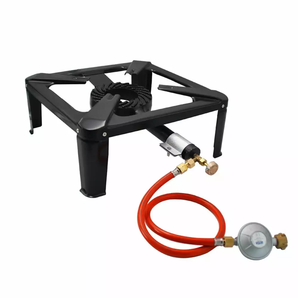 Andoer 8KW Propane Cast Iron Stove Cooker BBQ Outdoor Furnace High Efficiency Burner