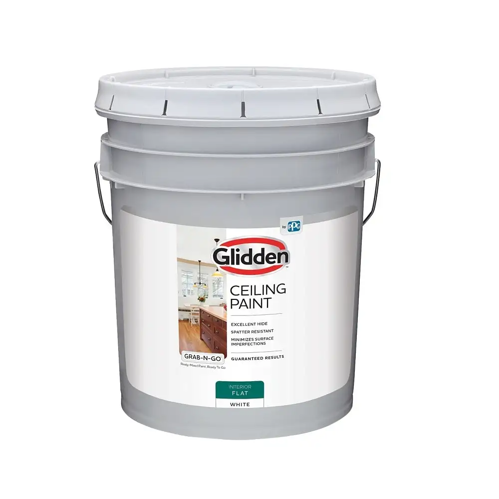 Glidden 2070T/05 Interior Flat Grab-N-Go Ceiling Paint 5 Gallon Ready to Use