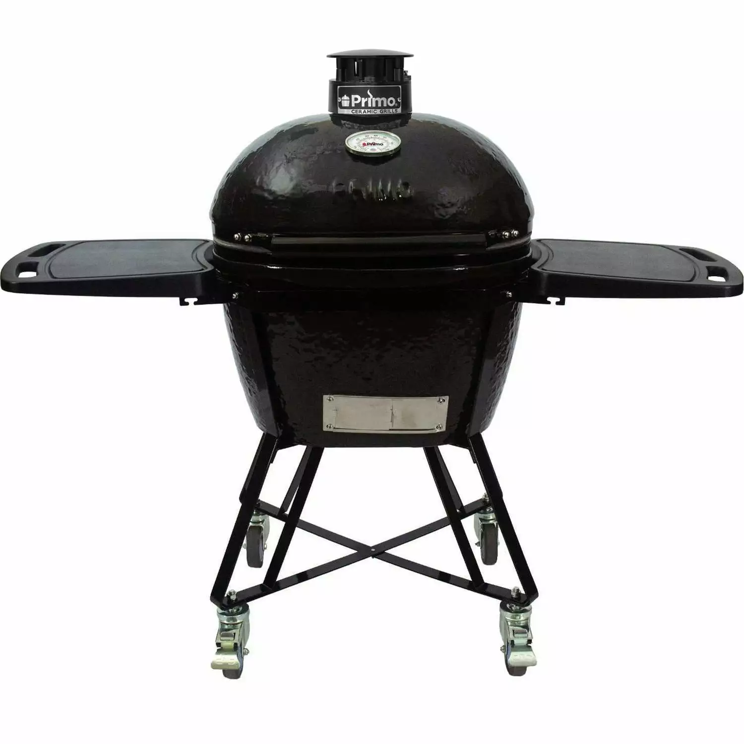 Primo All--One Oval Large 300 Ceramic Kamado Grill Cradle and Side Shelves