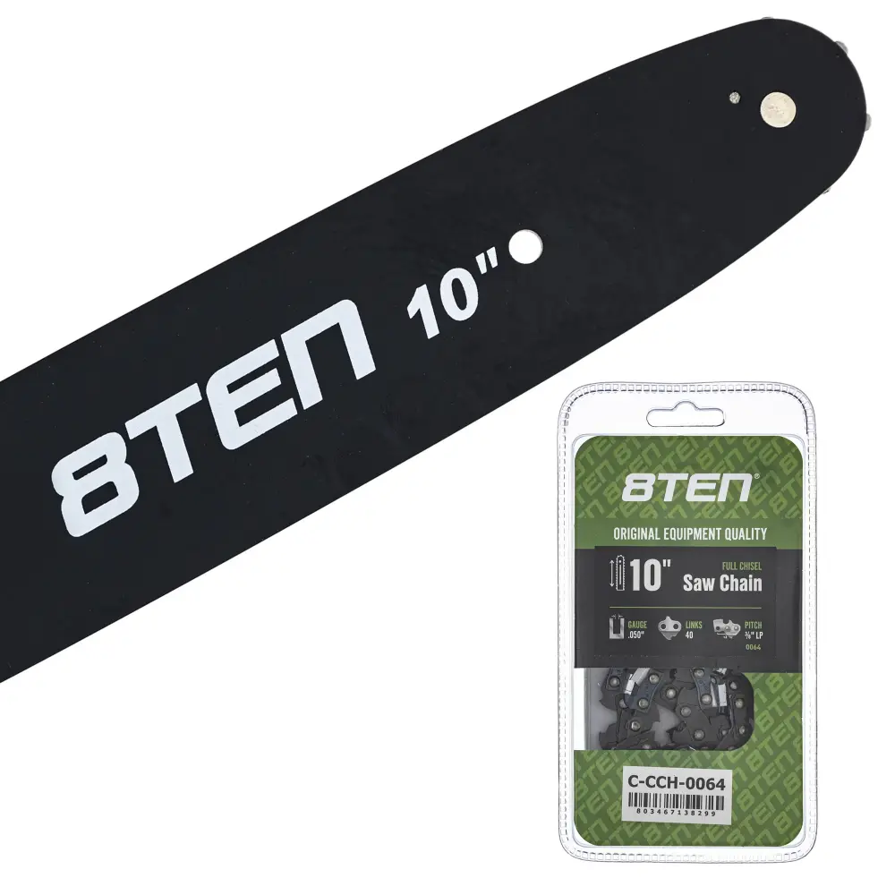 10" Chainsaw Guide Bar & Chain .050 3/8LP 40DL Husqvarna 36 136 240 141