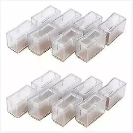 Rectangular Chair Leg Protectors 4 Pcs Furniture Foot Caps Felt Chaise YUKIJIANG
