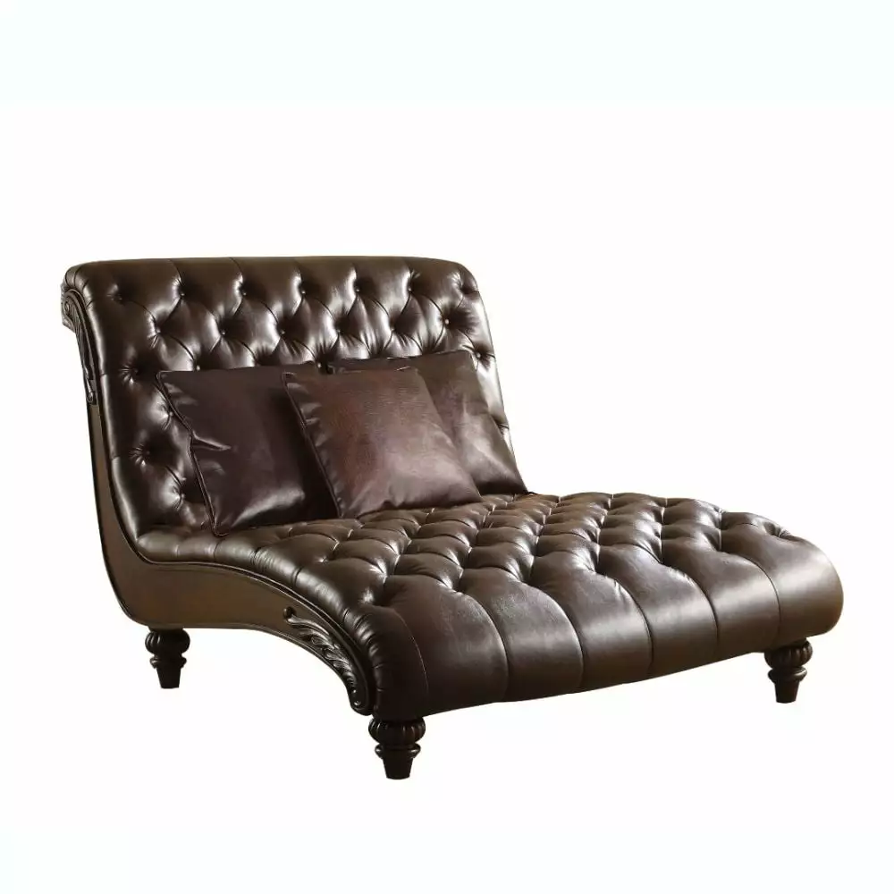 Anondale Chaise - Traditional Upholstered Lounge Chair Chaise
