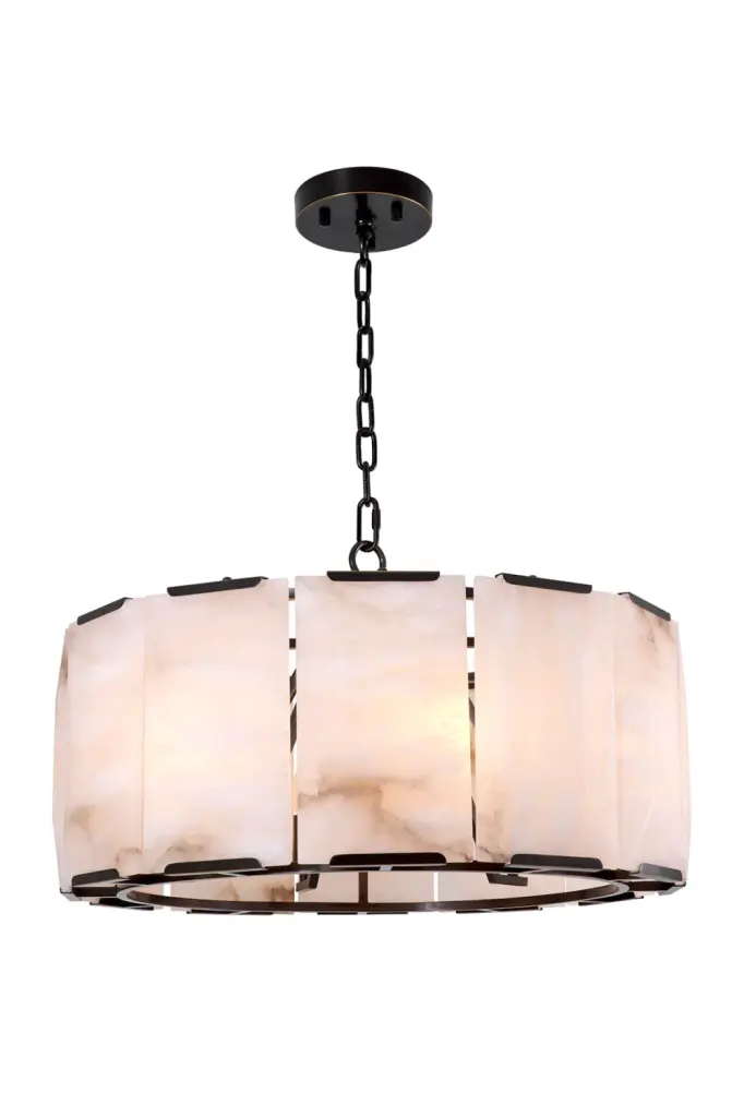 Alabaster Panels Chandelier Eichholtz Ortiz Designer Home Lighting