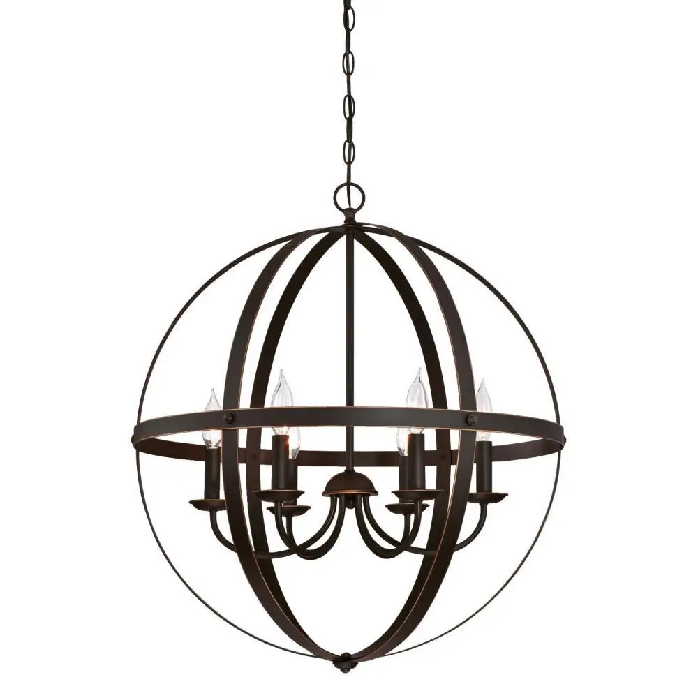 Westinghouse 63282 Stella Mira 6-Light Highlights Chandelier Oil Rubbed Bronze
