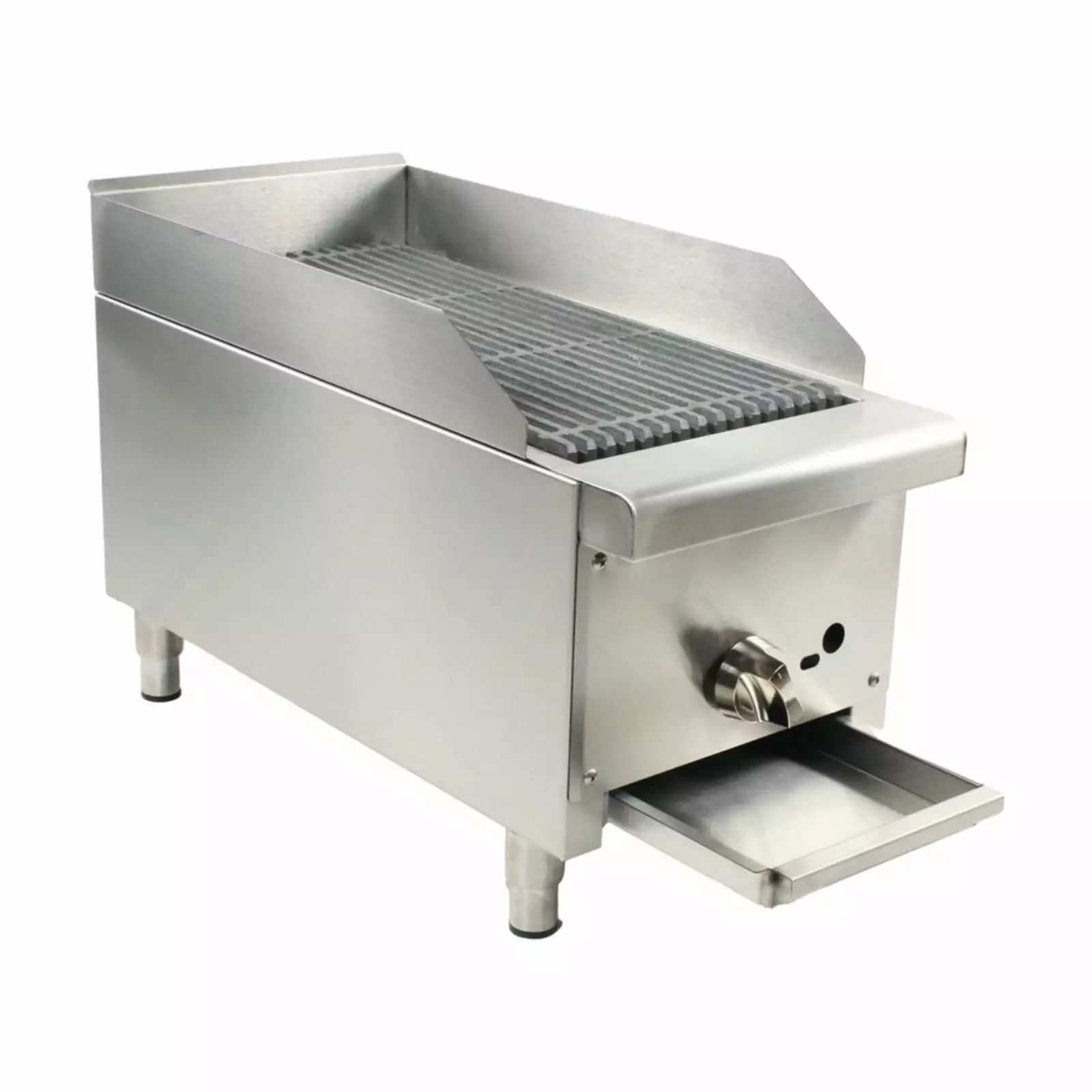 12 Commercial Countertop Gas Charbroilers Heavy Duty Natural Propane Gas Single Burners Stainless Steel BBQ Grill