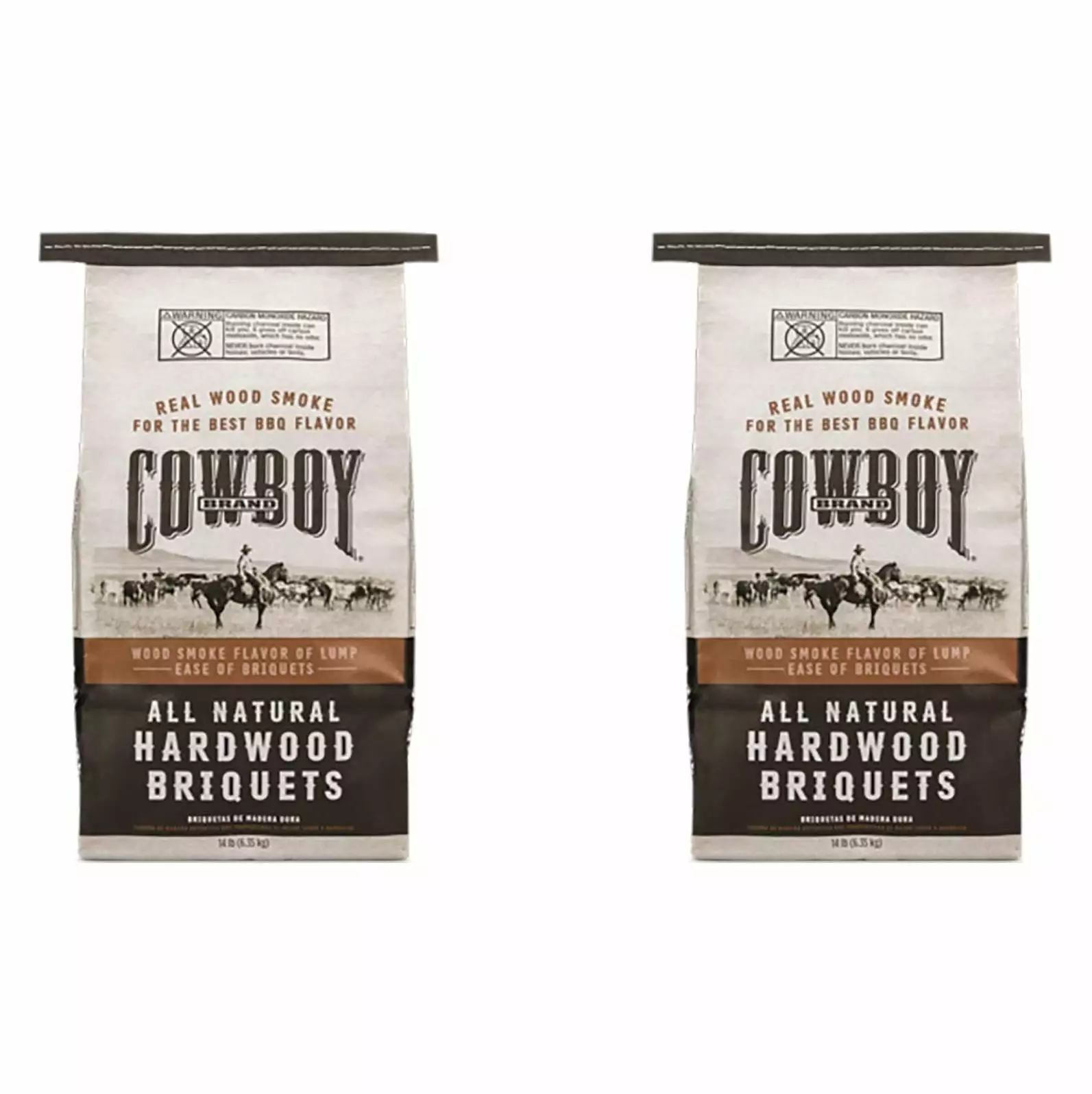 YeSayH 14 Pound All Natural Hardwood BBQ Charcoal Briquets Grilling 2 Pack