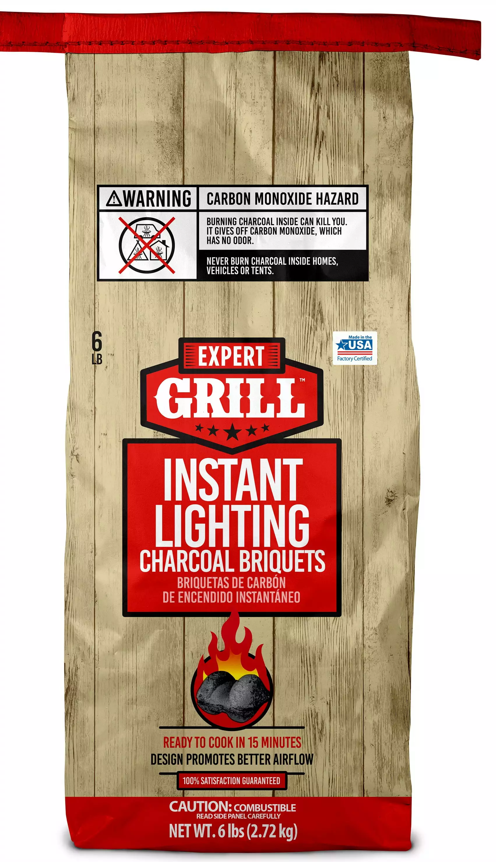 Expert Grill Instant Charcoal Briquettes 6 Lb Charcoal Grills