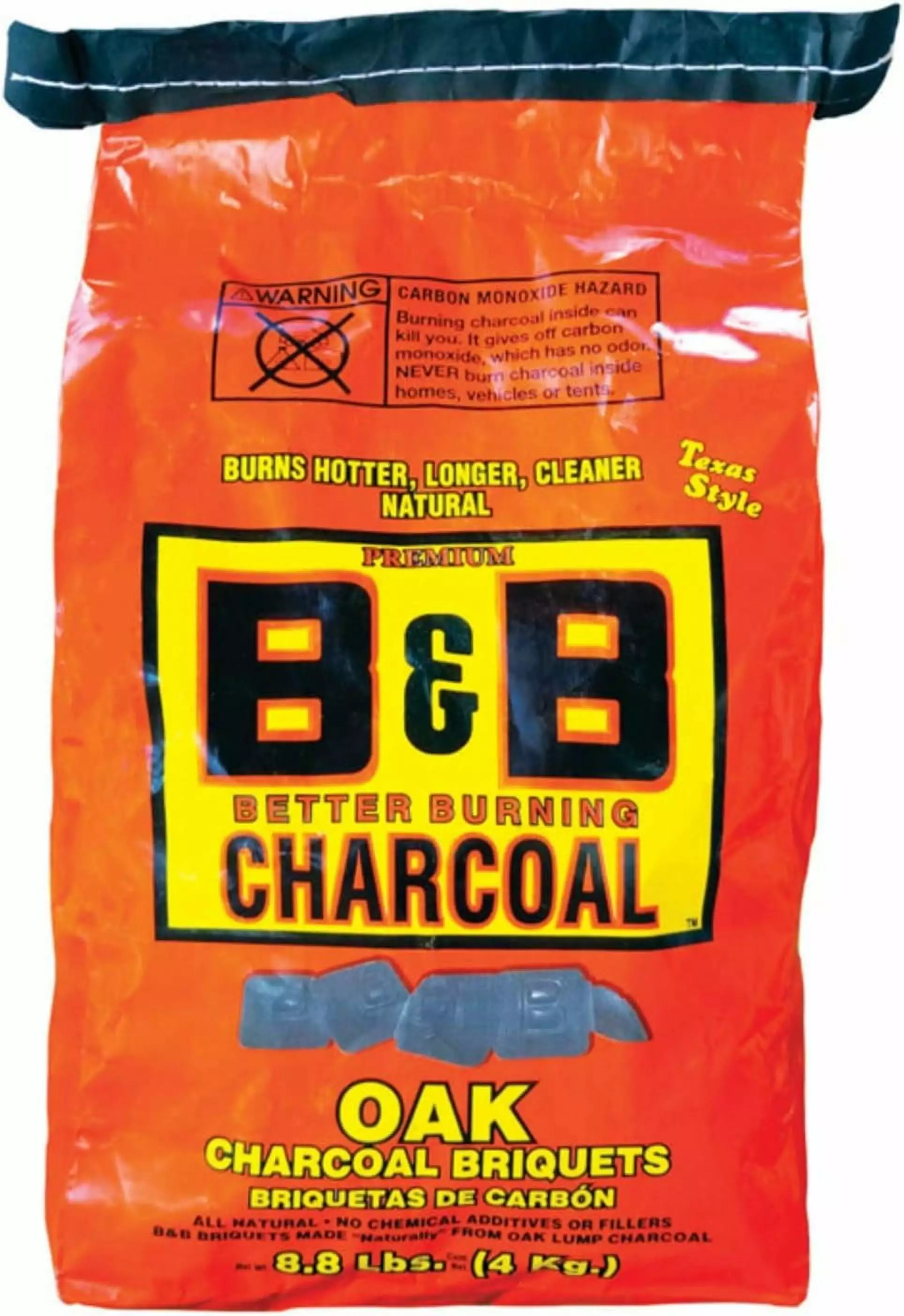 B & B Charcoal 00073 Organic Oak Charcoal Briquettes 8.8 Lbs B&B Charcoal