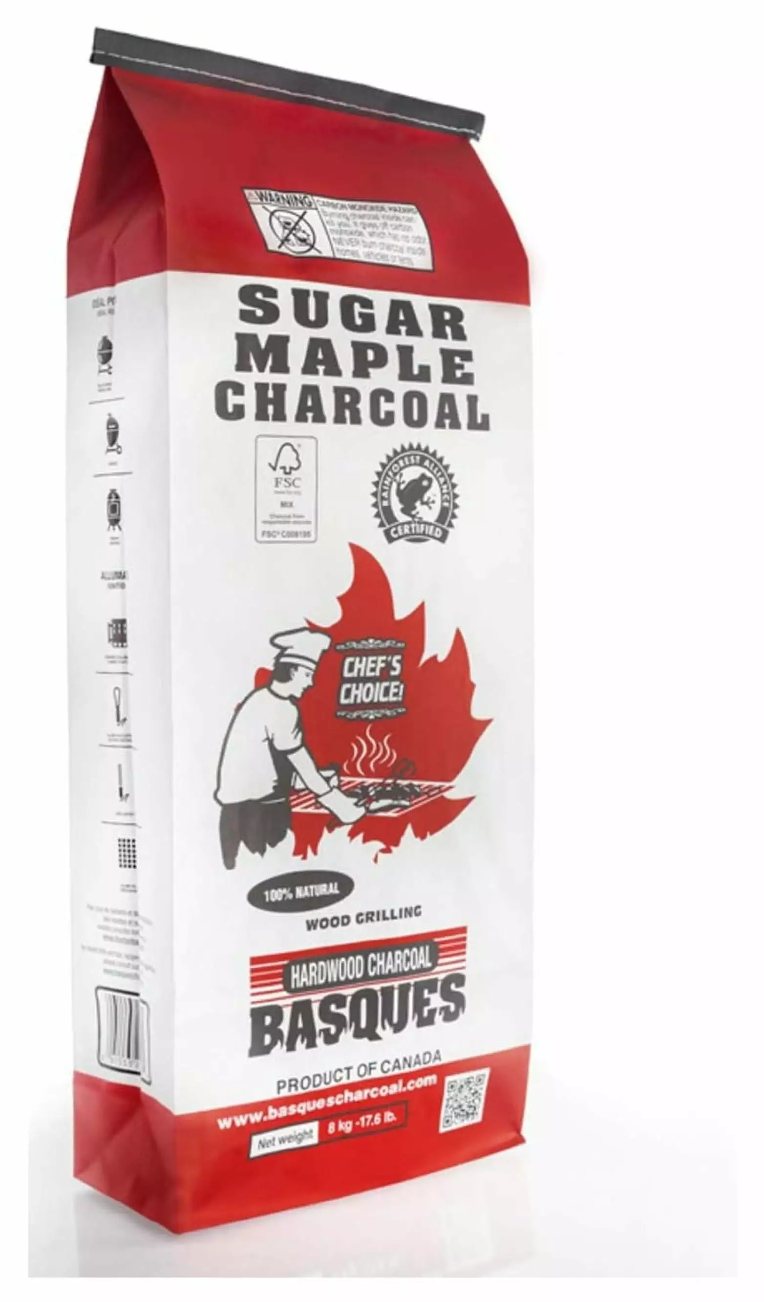 TiaGOC Sugar Maple Lump Charcoal Grilling - Fast-Lighting & Hot-Burning Hardwood Charcoal Briquettes - Natural Hardwood Lu...
