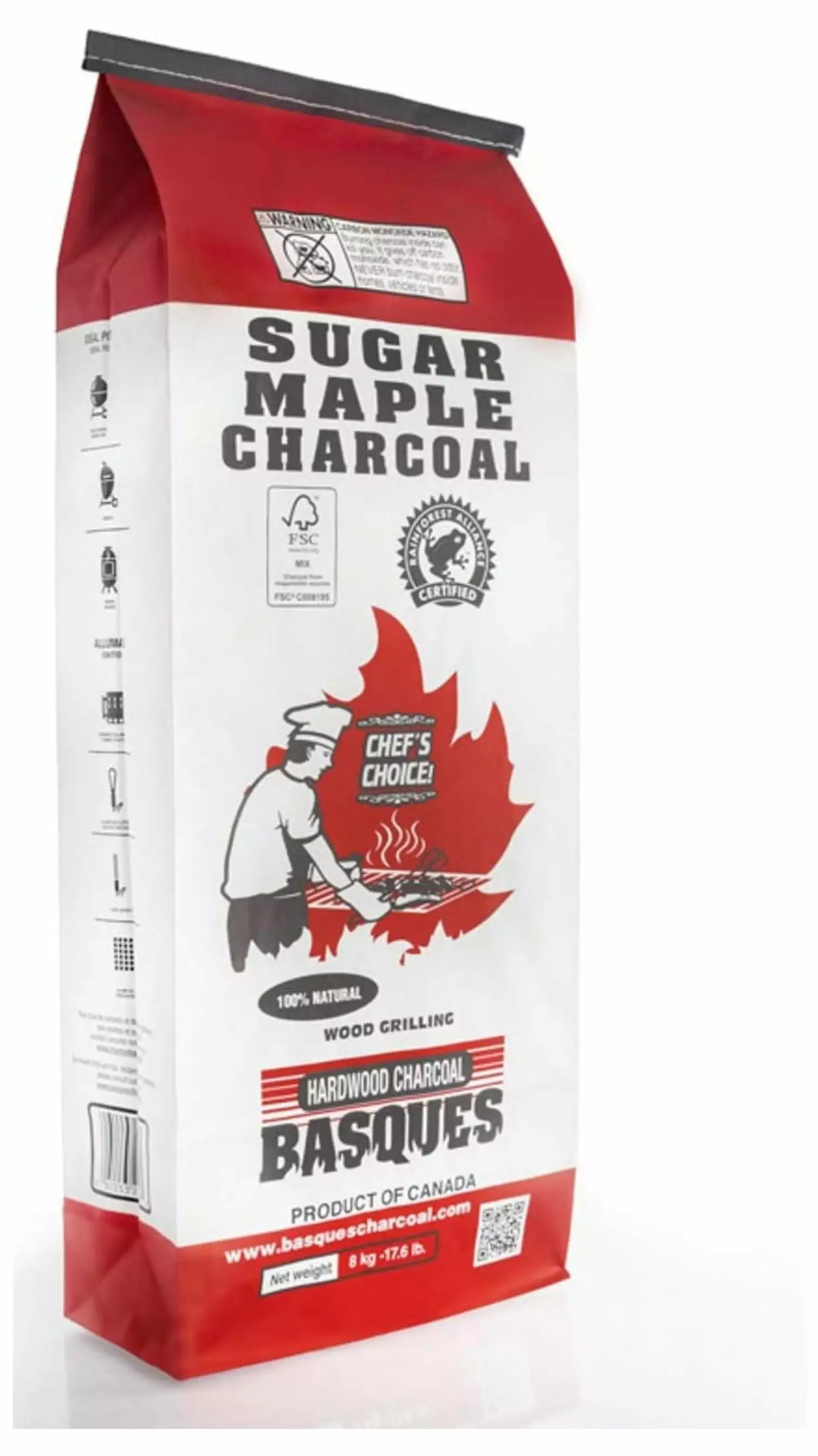 YeSayH Sugar Maple Lump Charcoal Grilling - Fast-Lighting & Hot-Burning Hardwood Charcoal Briquettes - Natural Hardwood Lu...
