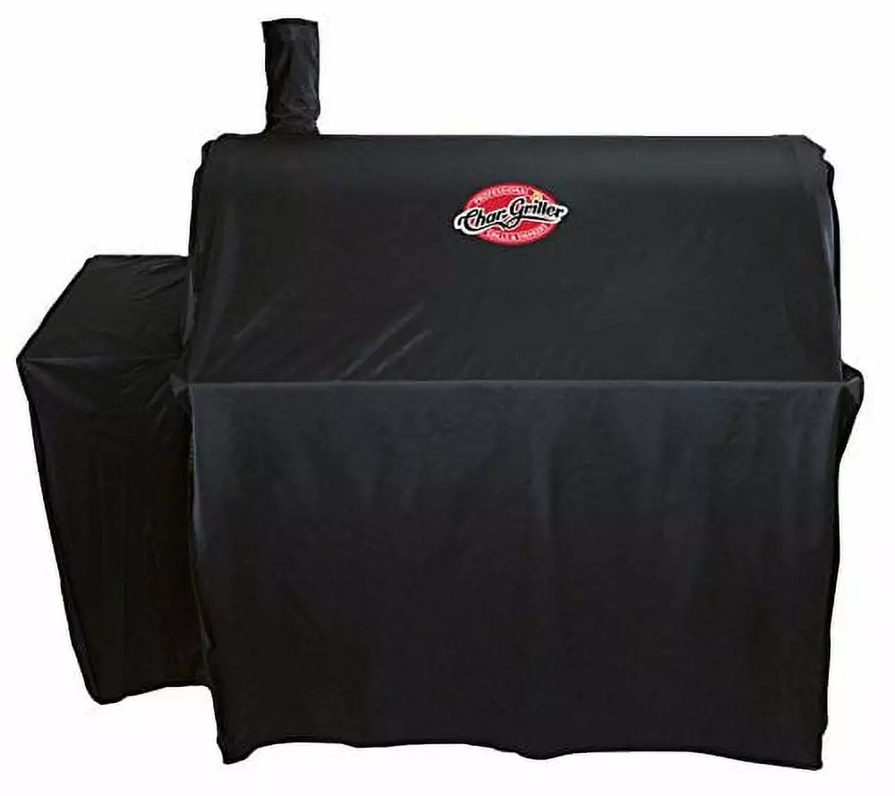 Char-Griller 3737 Outlaw Expandable Grill Cover - Black Heavy Duty BBQ Protector