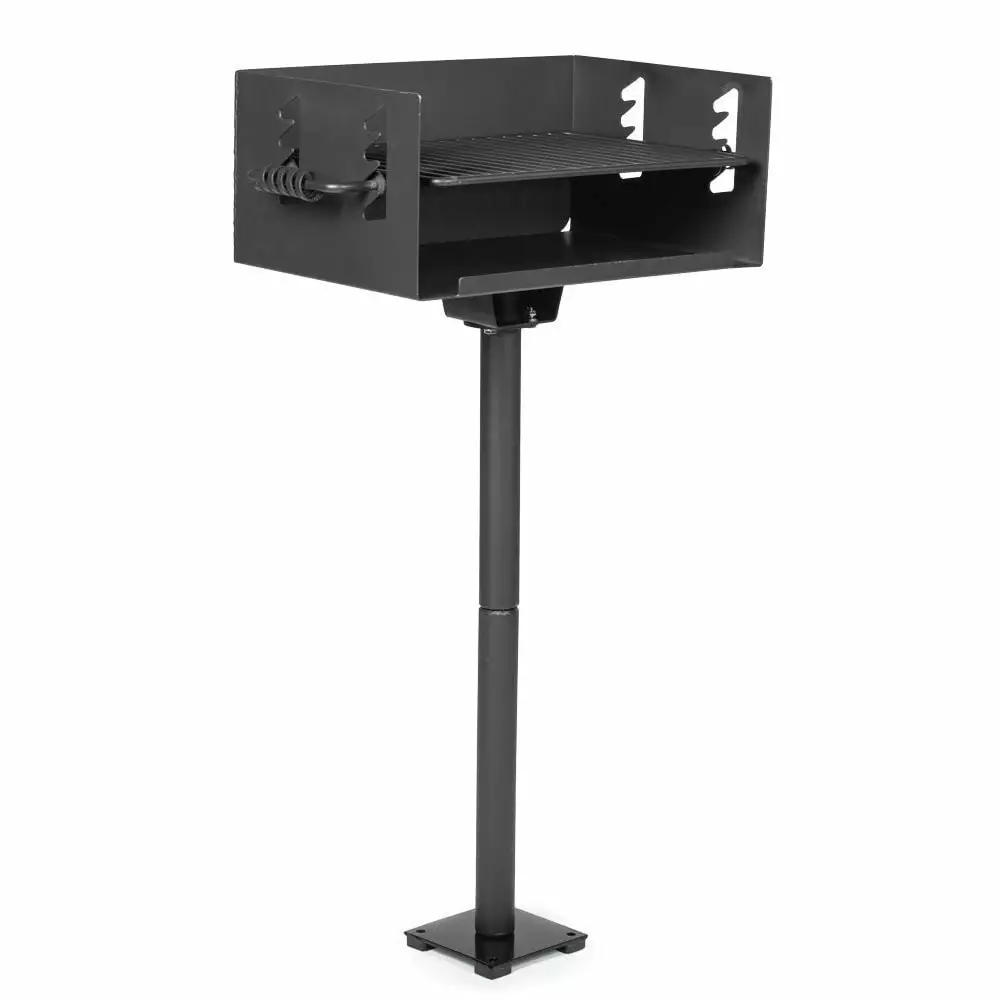 Ash & Ember Park-Style Grill 384 Sq. Jumbo Charcoal Grill Base Anchor 22.5x16.5 Grill Grate