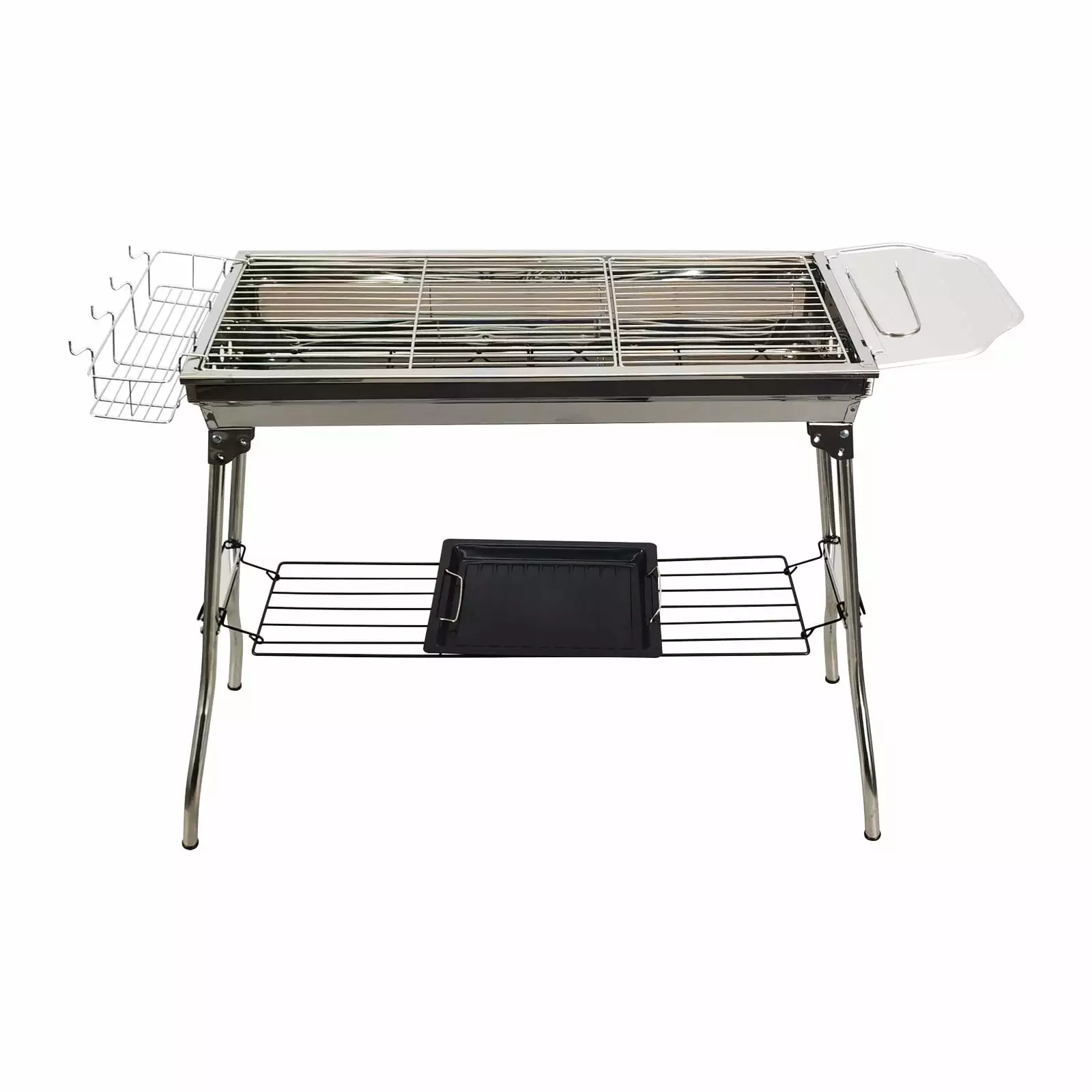 EQCOTWEA Stainless Steel Foldable Charcoal Grill Home Picnic