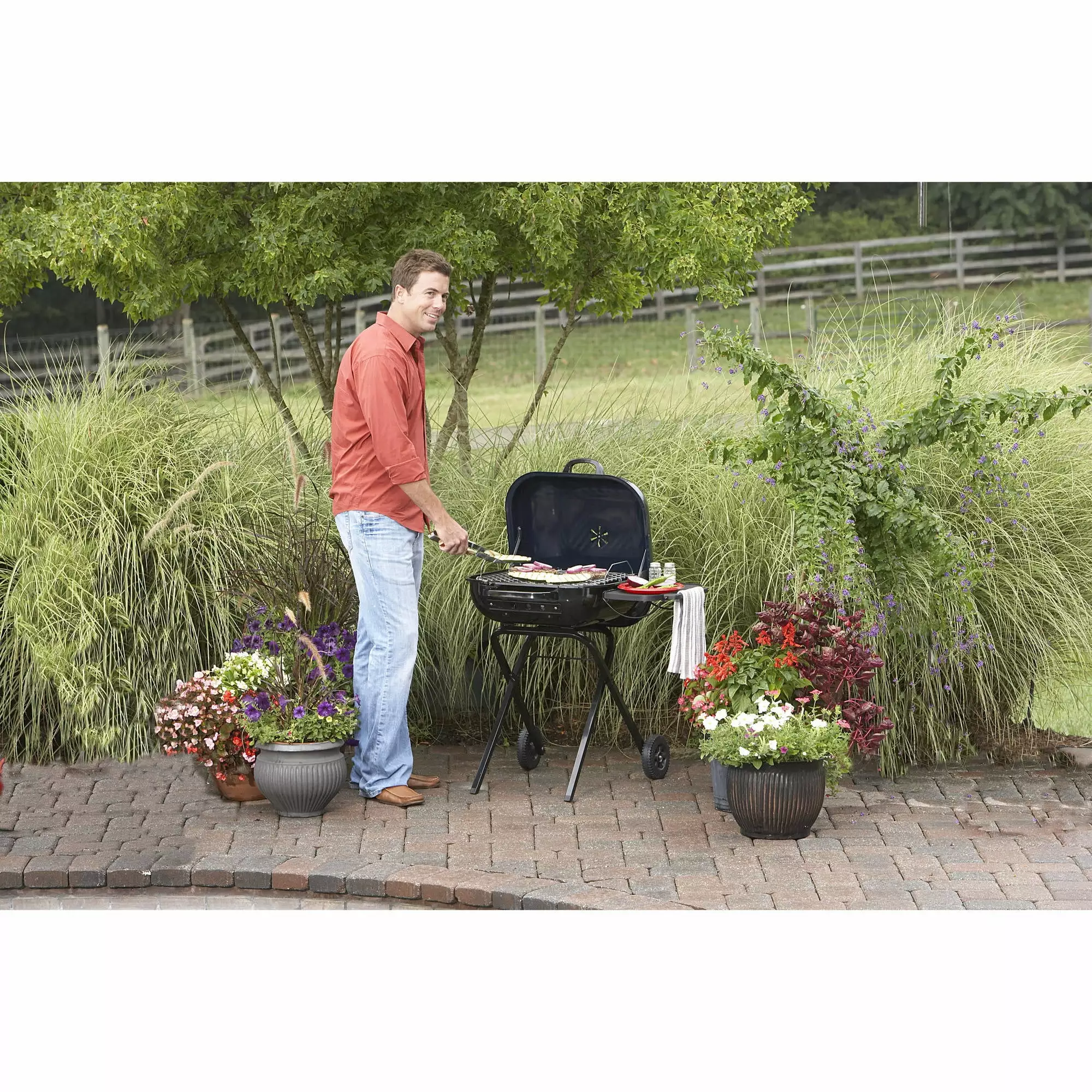 Aussie Walk--Bout Charcoal Grill Table Portable Outdoor Cooking Generic
