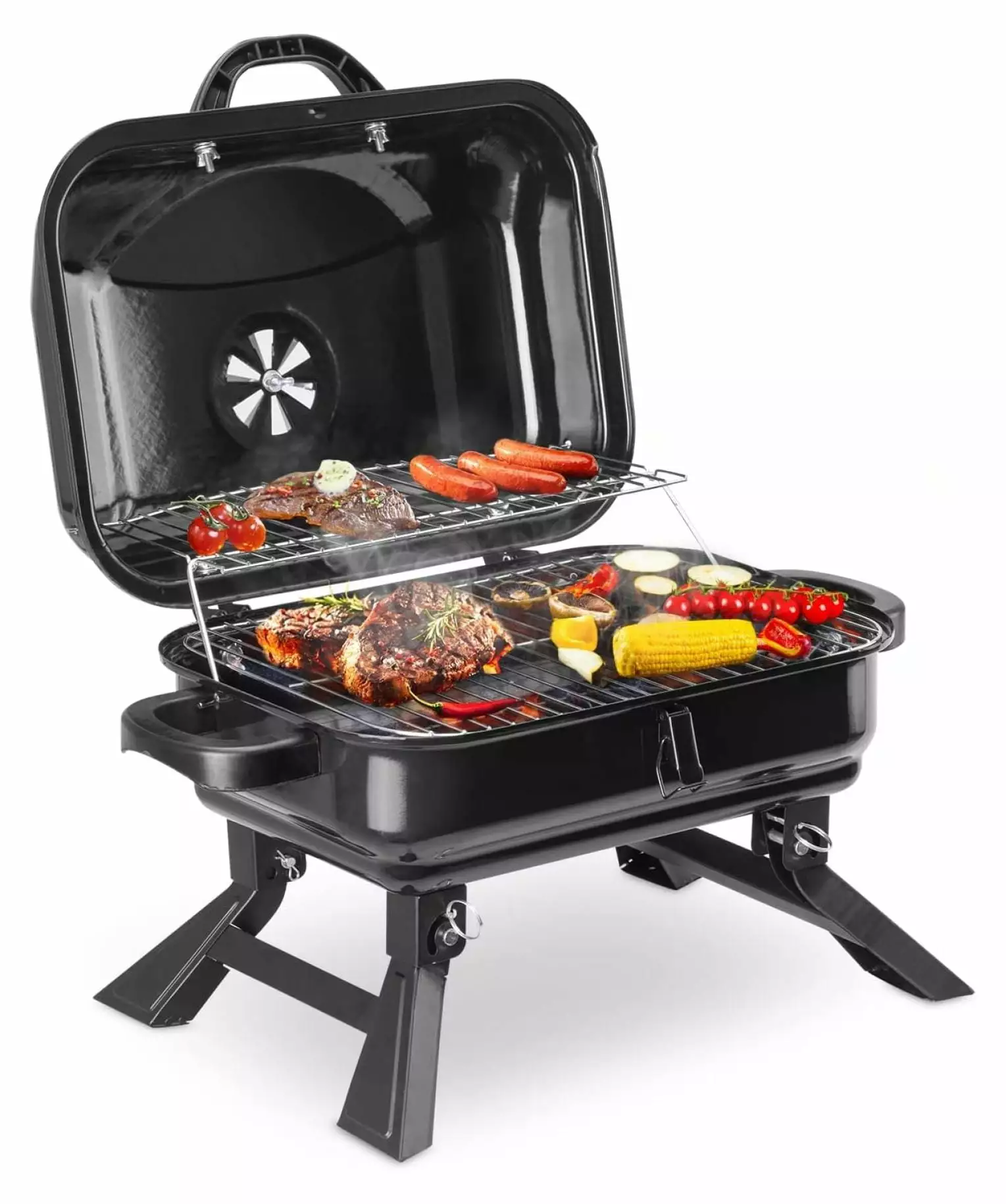 Generic Charcoal BBQ Grill Outdoor Travel-friendly Smoker Camping Backyard Garden Picnic