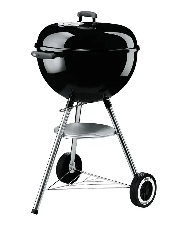 Weber Original Kettle 441001 Charcoal Grill, 240 sq- Primary Cooking Surface, Black