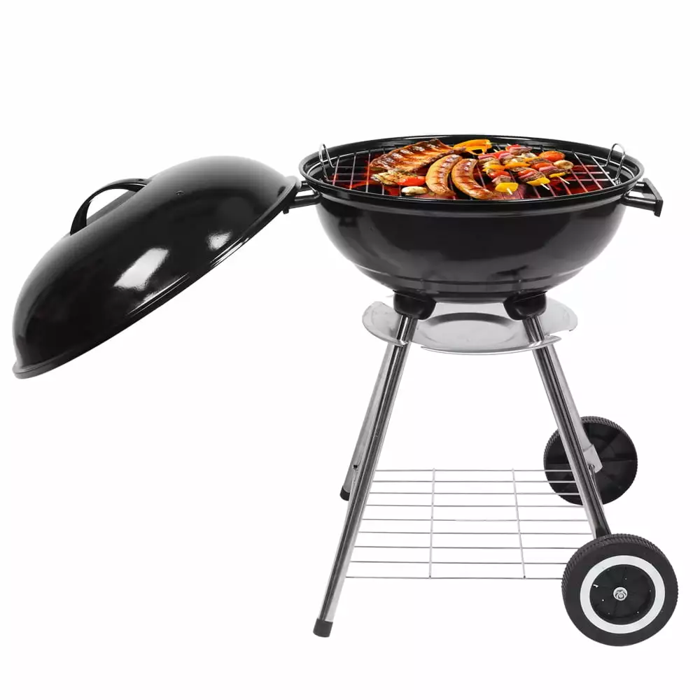 ZOKOP 18 Inch Travel-friendly Charcoal Grill Heat Control Outdoor Cooking