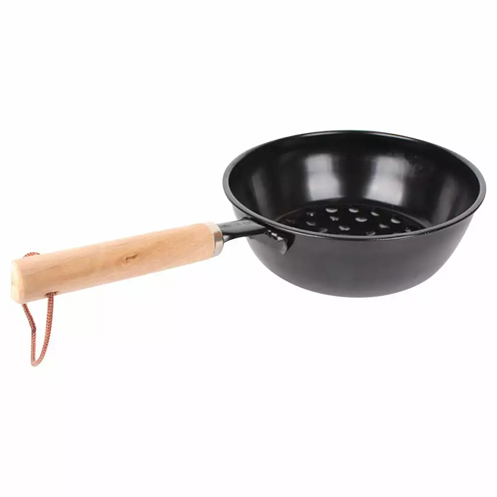 BAMILL Chimney Charcoal Starter Pot Barbeque Protect Wood Handle BBQ Grill Chimney Lighter