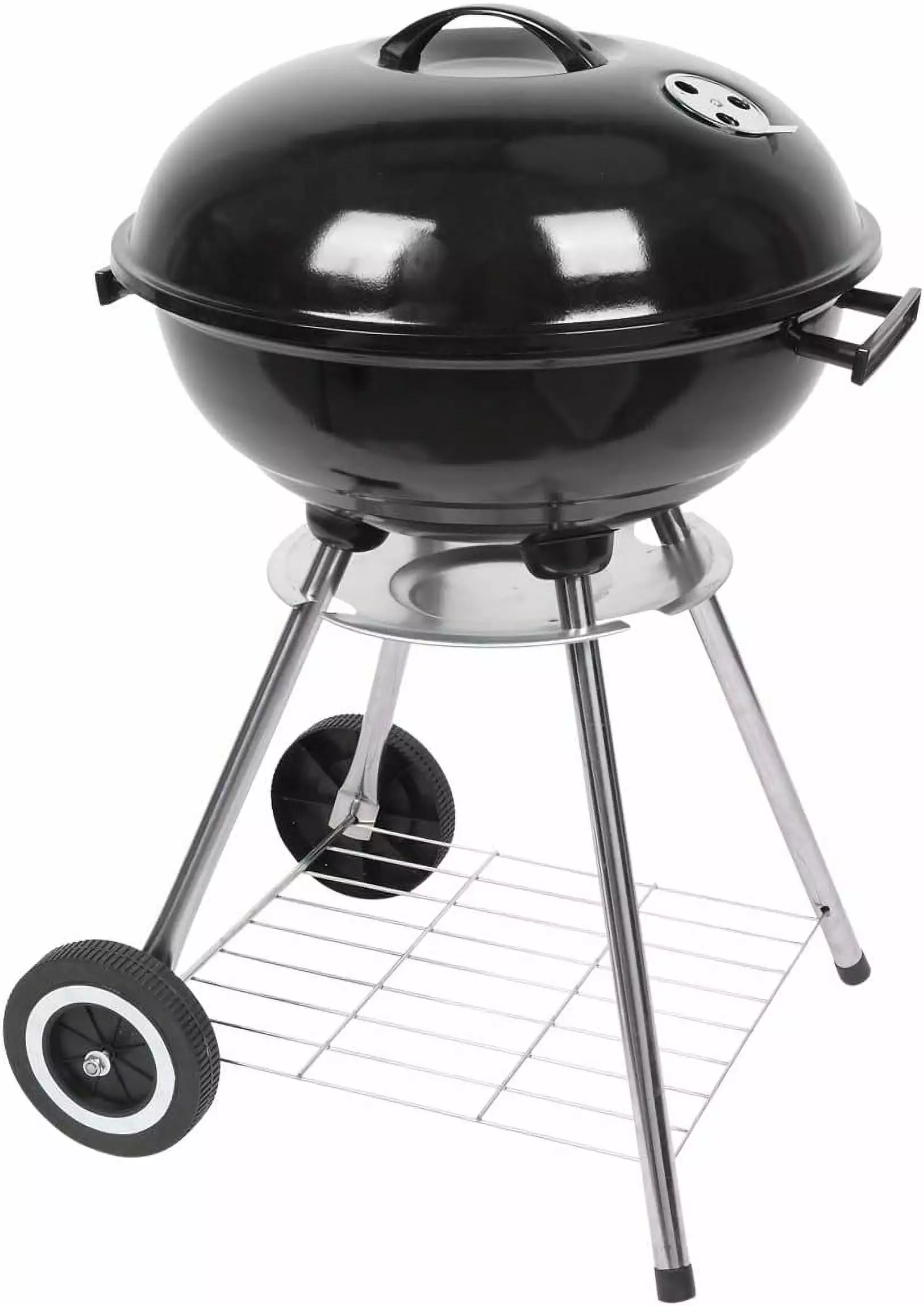 18 Inch Apple Charcoal Stove Enamel Cover Furnace Body White Side Wheel Diameter 15cm wangc123