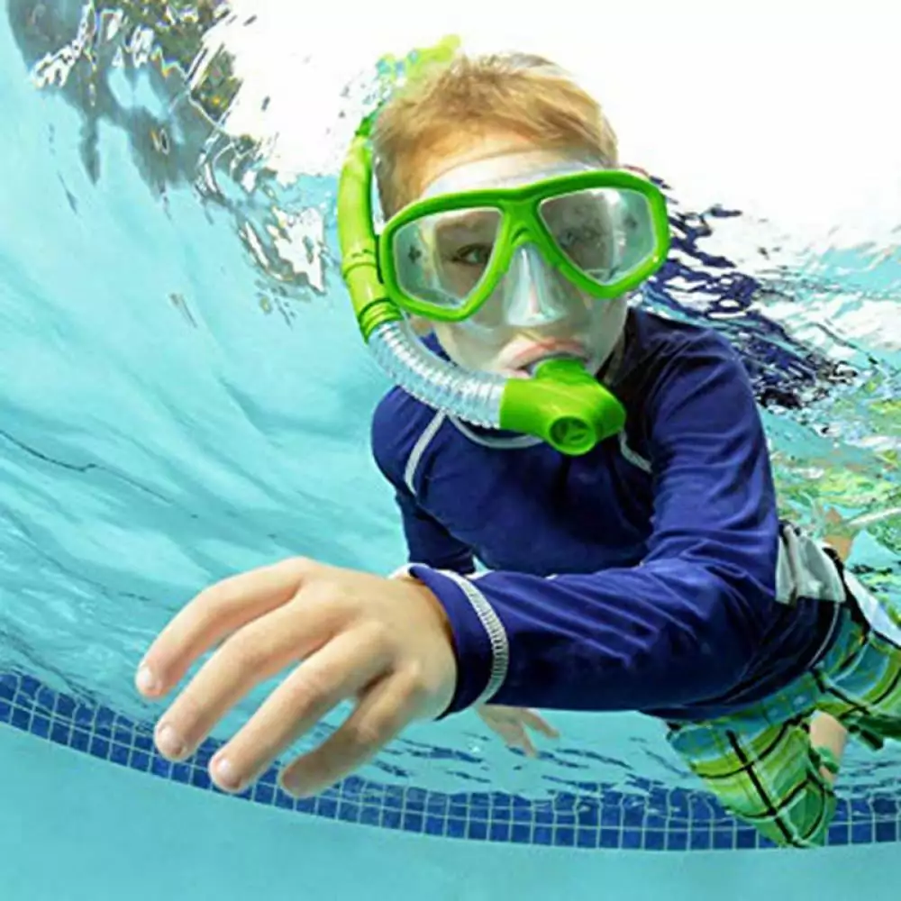 Kids Swim Mask Swimming Goggles Nose Cover Snorkel Gear Scuba Diving Snorkeling Anti-Fog UV Protection