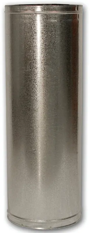 Comfort Flame 36-8DM Chimney Pipe, 12-3/8 OD, 36 L, Galvanized Alloy