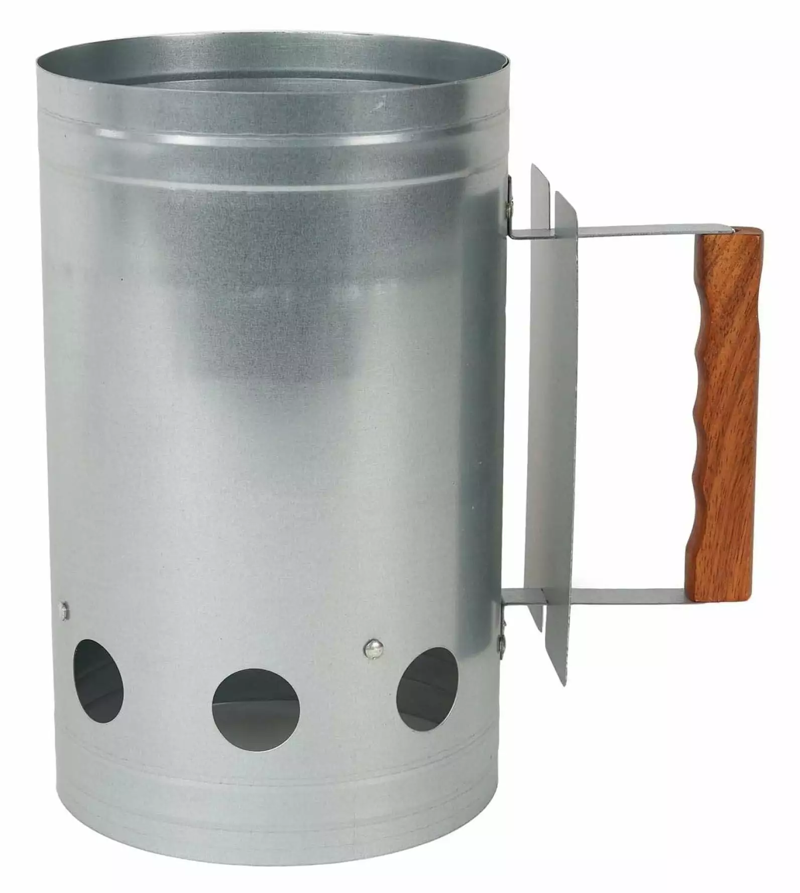 Zazesaby Galvanized Charcoal Chimney Starter Easy Safe Fire Starter Without Lighter Fluid