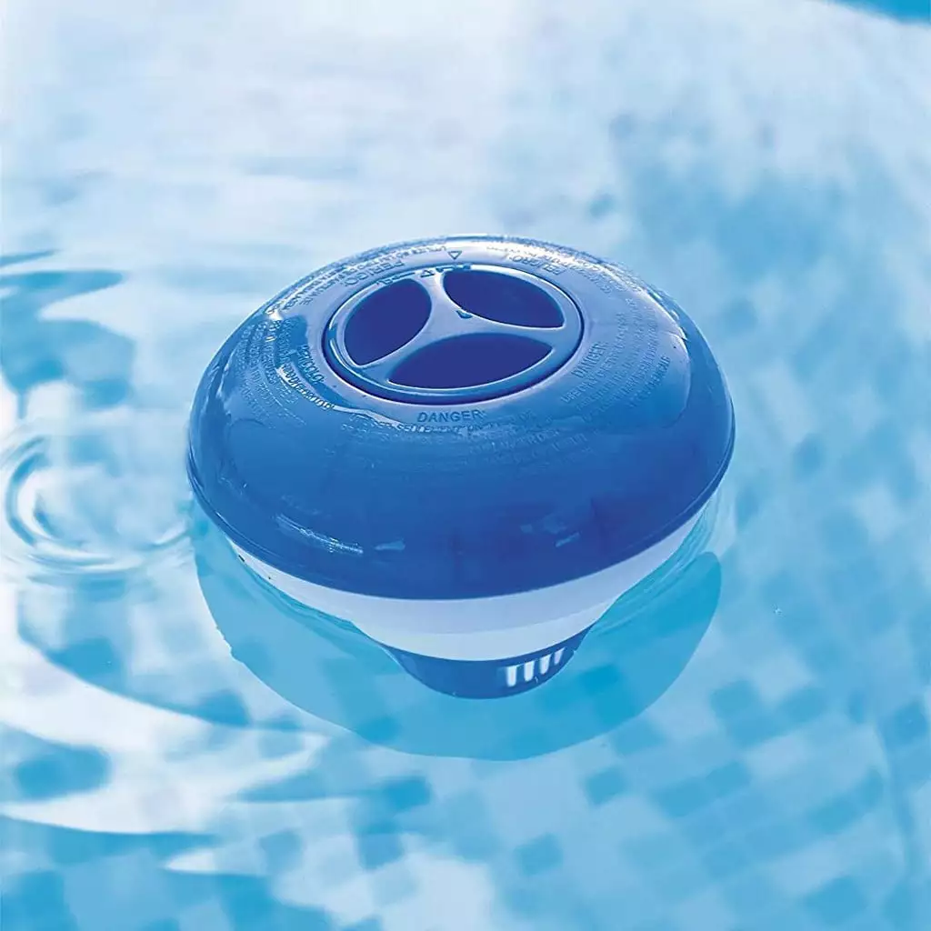 FAFWYP Heavy Duty Pool Chlorine Floater 3 Inch Chlorine Tablets Adjustable Flow Floating Chlorine Dispenser