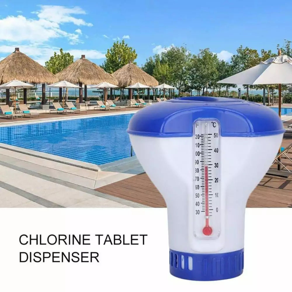 HOTBEST Floating Chlorine Dispenser Thermometer Swimming Pools and Hot Tubs With