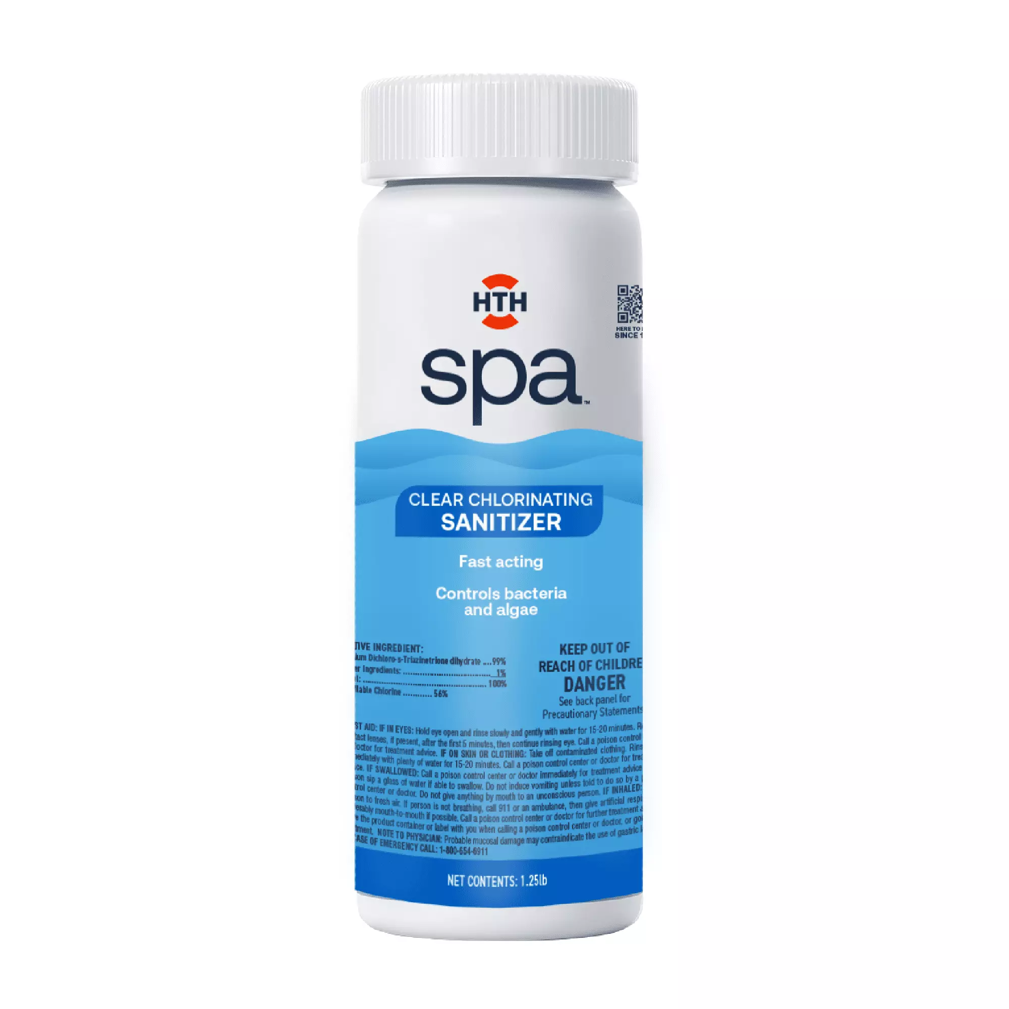 HTH Spa Care Clear Chlorinating Sanitizer Spa & Hot Tubs 2.25 lbs Granules 2