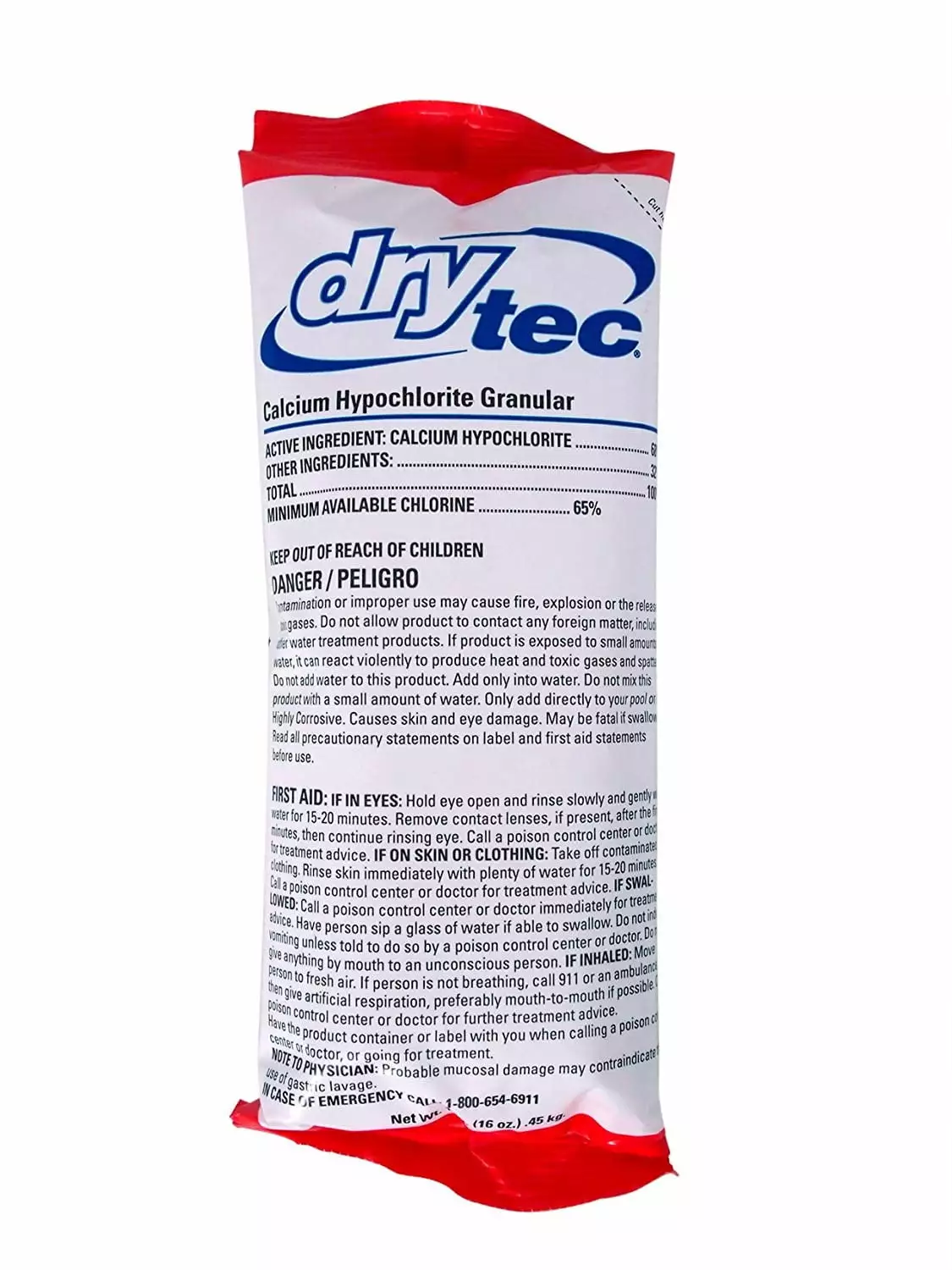 Dry Tec 68% Calcium Hypochlorite Granular Swimming Pool Shock 1 lb 1