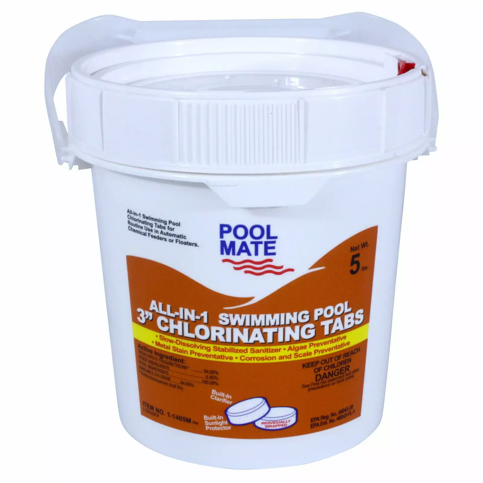 Pool Mate 3 All--1 Chlorine Tabs Swimming Pool Maintenance