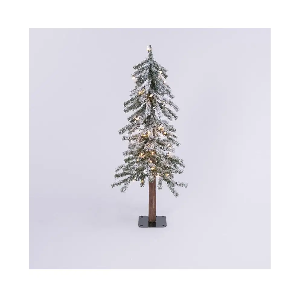 Celebrations J20F-115-LC Flocked Christmas Tree 2 Feet Holiday Decor