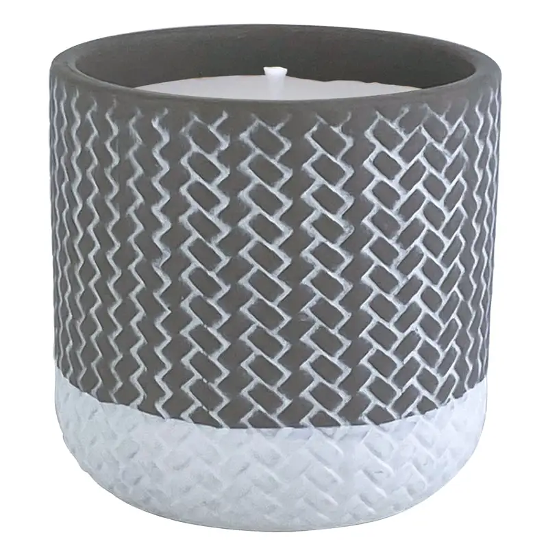 Trendspot Assorted Ceramic 4-Inch H Reed Citronella Candle Pack 9