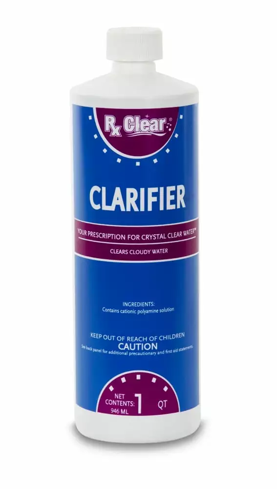 Rx Clear Clarifier Solution 1 Qt Bottle Swimming Pools Water Care