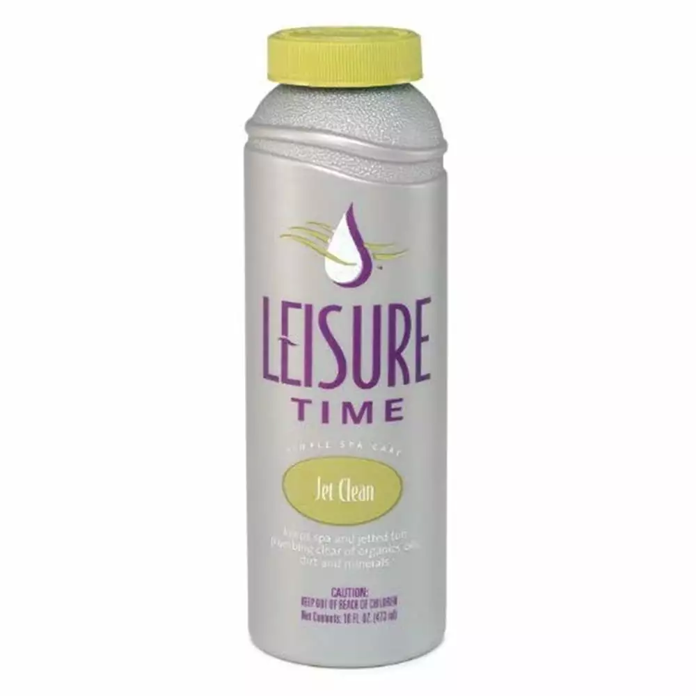 Leisure Time Jet Clean Jetted Hot Tub & Spa Cleaner 16 Ounces Plumb Clear Water 1