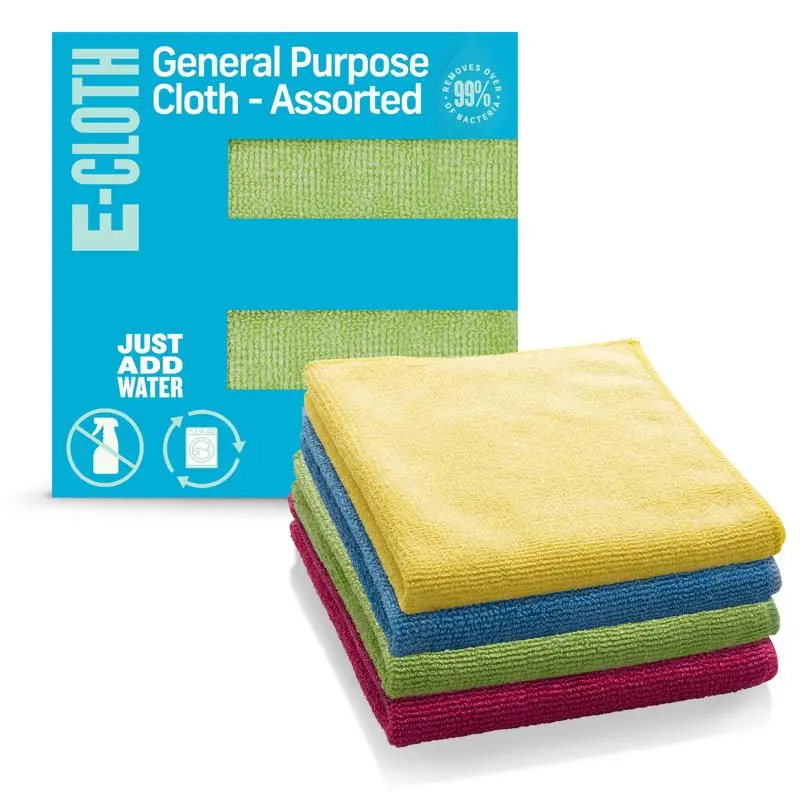 E-Cloth Polyamide Polyester Cleaning Cloth 12.5 x 12.5 Inches 4 Pack 5