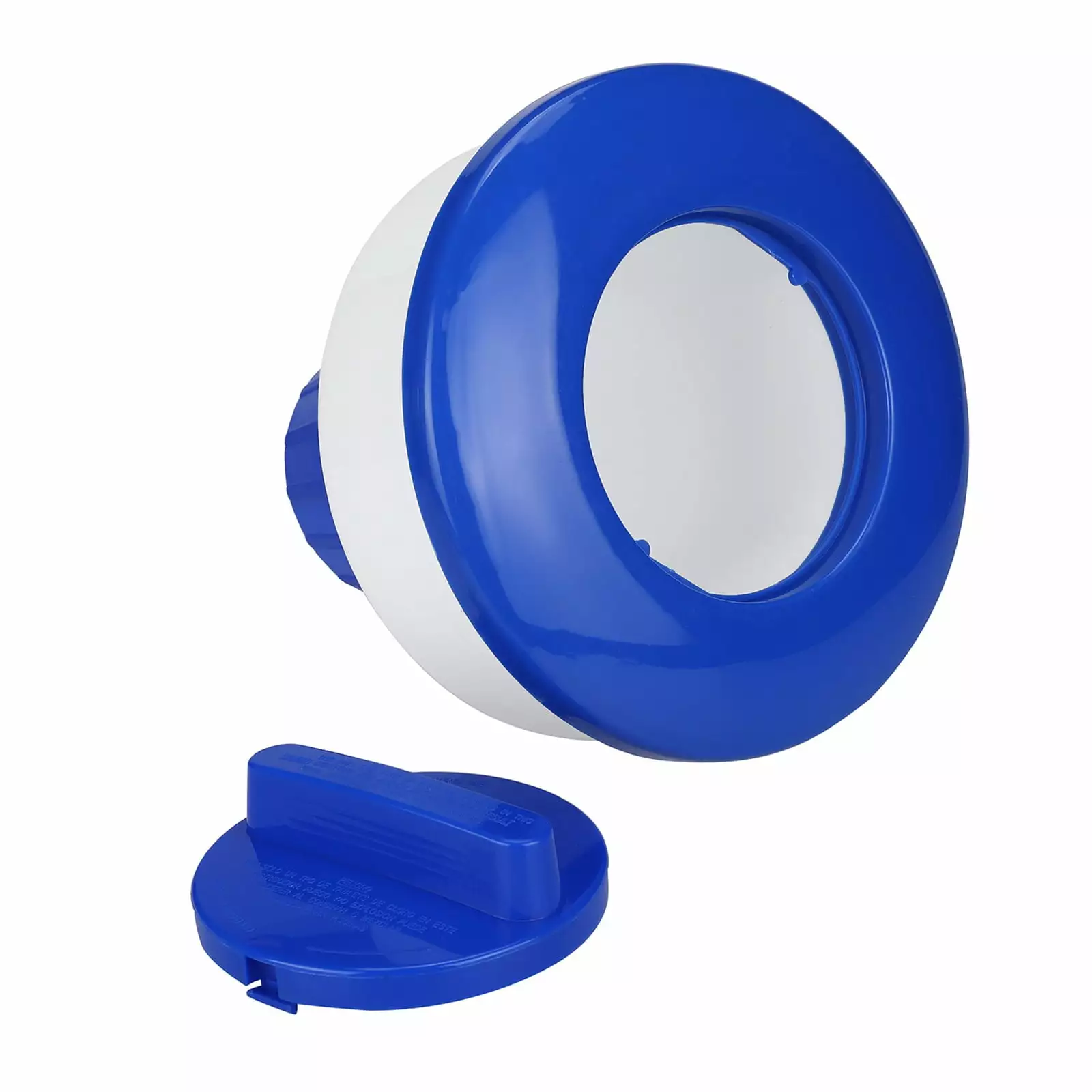 WIURAY Deluxe Pool Cleaning Kit Floating Dispenser 8 Inch Blue and White