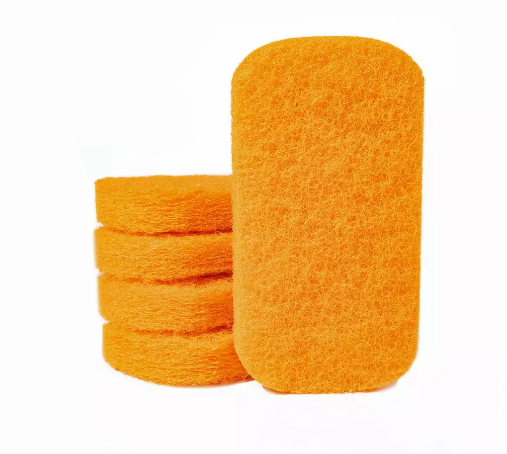 Blackstone Heavy-Duty Griddle Scouring Pads Orange 5-Pack Tough Cleaning Jobs