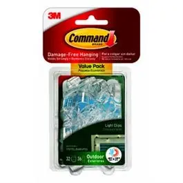 Outdoor Light Clips 32-Pack Secure Lighting Installation Command