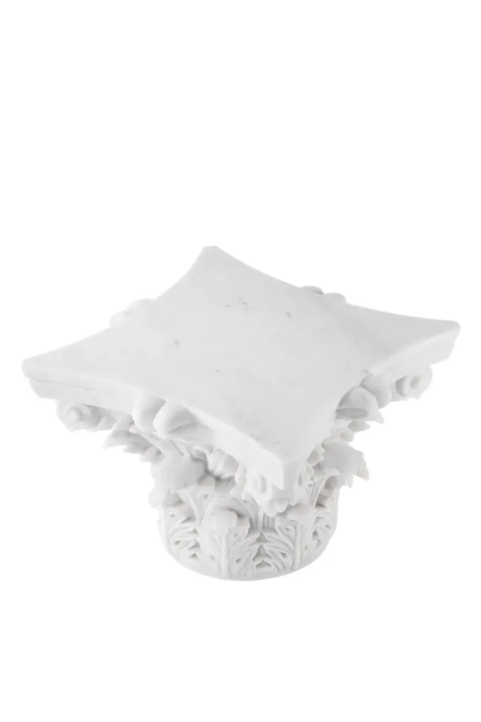 Carved White Marble Coffee Table Luxury Living Room Furniture