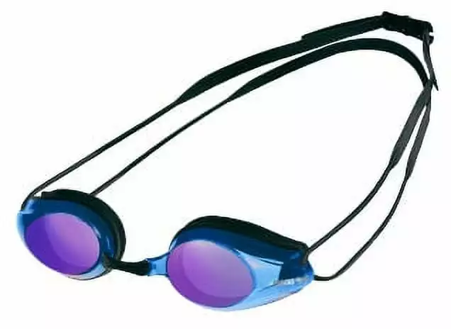 Arena Track Black and Blue Swimming Sport Goggles Anti-Fog UV Protection Competitive Swimmers