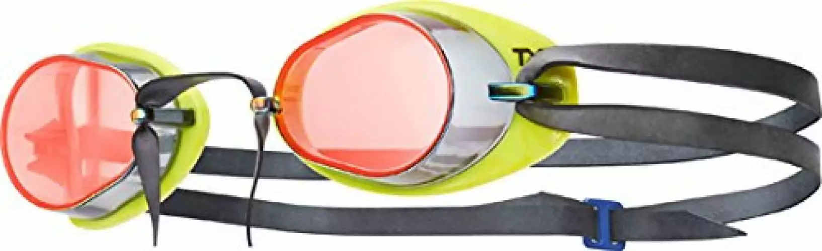 TYR Socket Rockets 2.0 Mirrored Swim Goggles Adults Red Yellow Black