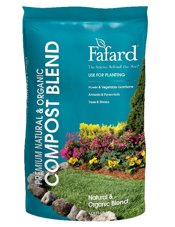 Fafard Premium Natural & Organic Compost Blend - 1 CUFT Bag Gardening