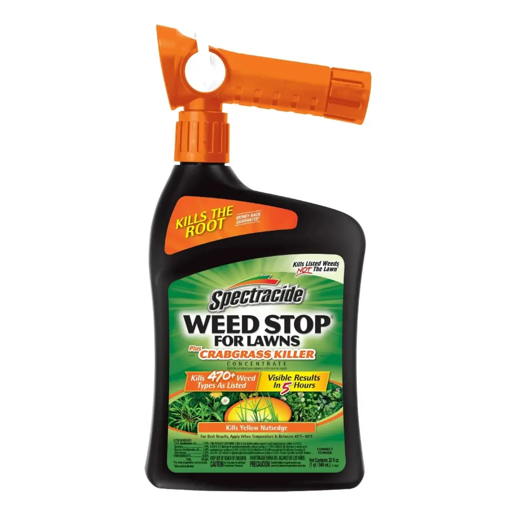 Spectracide Weed Stop Lawns Plus Crabgrass Killer Concentrate Spray 32 oz - Effective Weed Control