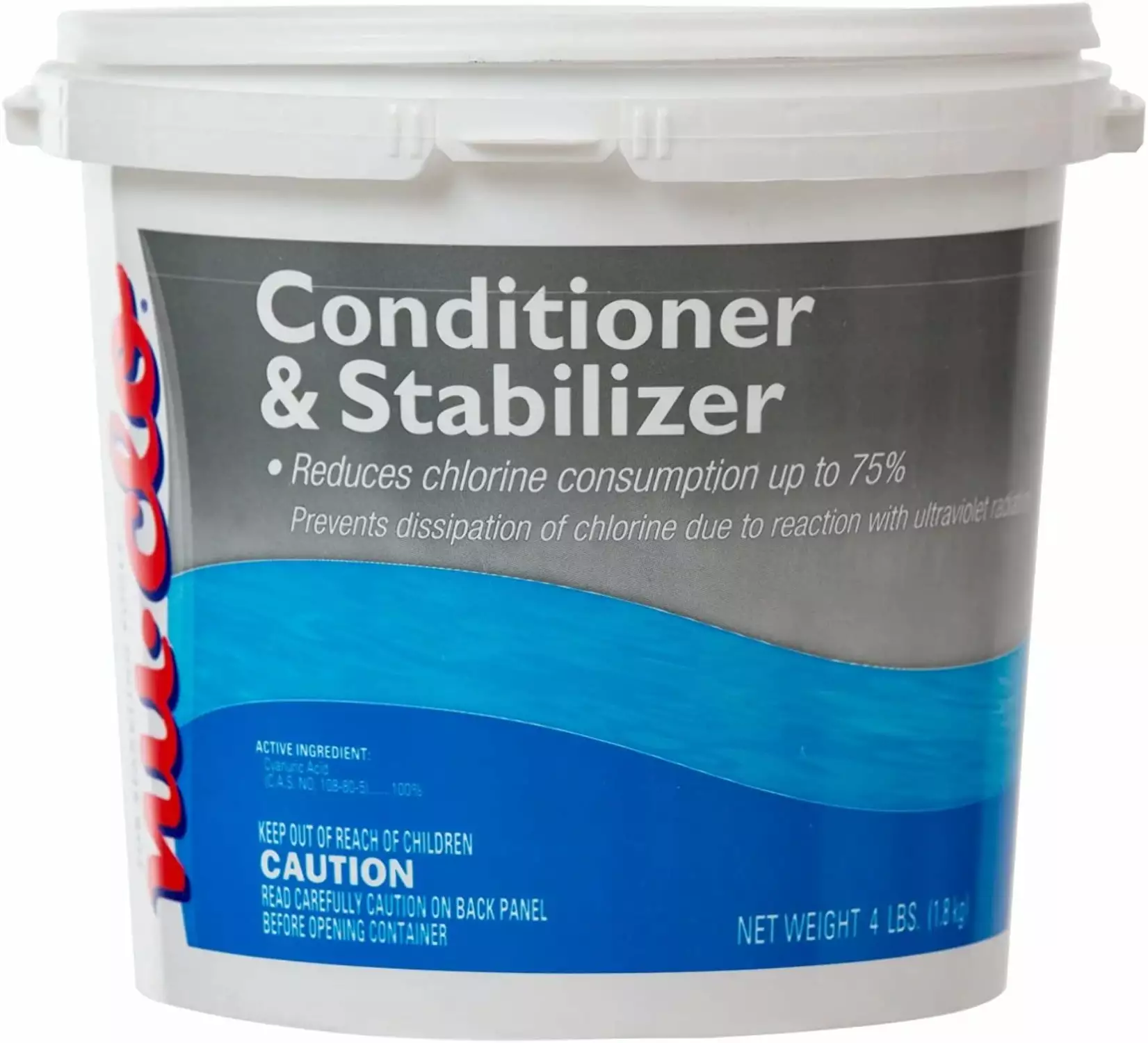 Nu-Clo 4 LB Conditioner Chlorine Stabilizer Swimming Pools Cyanuric Acid