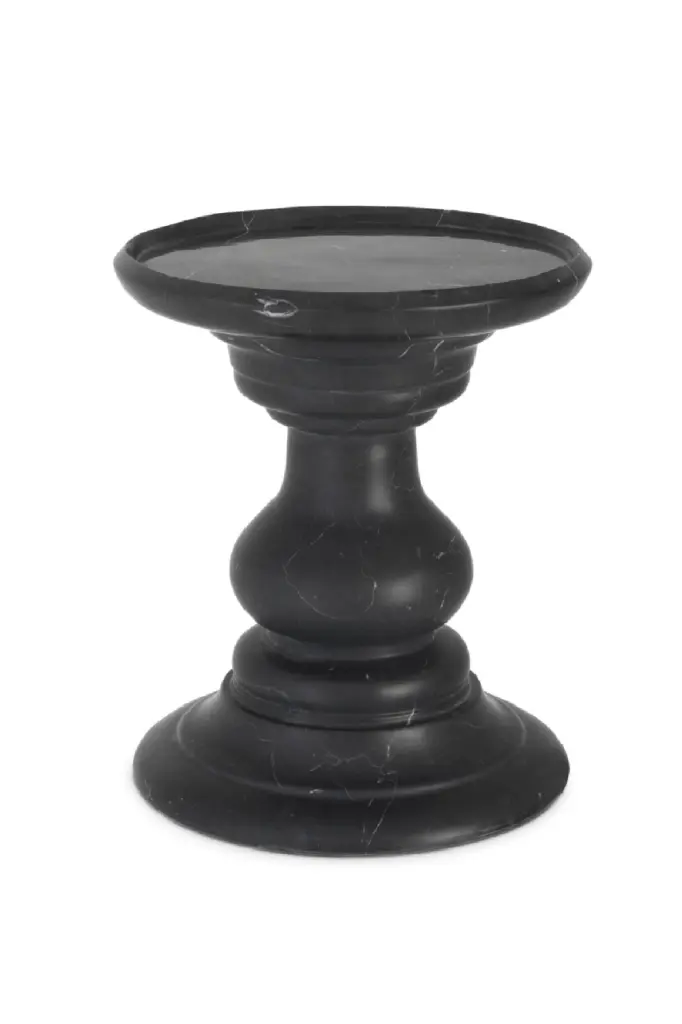 Eichholtz Melody Black Marble Side Table Modern Accent