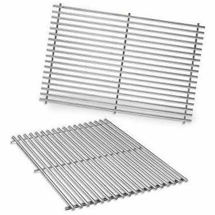 Weber 7528 Stainless Steel Cooking Grates Genesis E & S 300 Series Gas Grills
